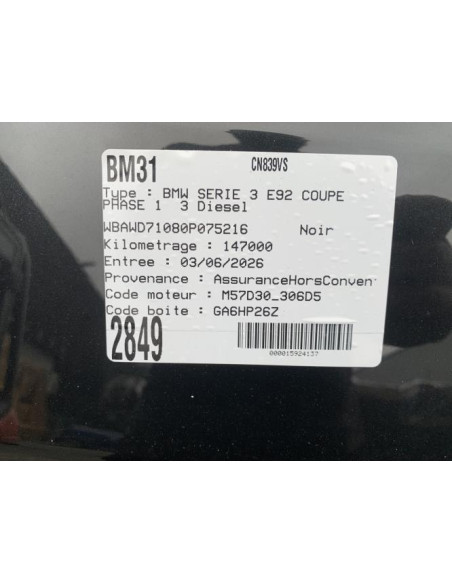 Compresseur clim BMW SERIE 3 E92 COUPE PHASE 1 Diesel