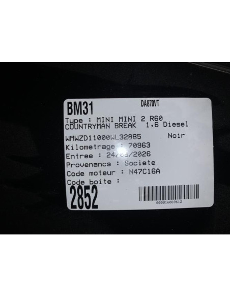 Ceinture avant gauche MINI MINI 2 R60 COUNTRYMAN BREAK Diesel