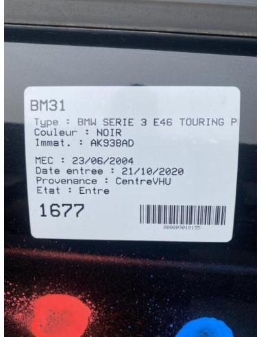 Tuyau de climatisation BMW SERIE 3 E46 TOURING PHASE 2 BREAK Diesel