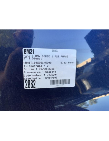 Barillet porte avant gauche BMW SERIE 1 F20 PHASE 2 Diesel
