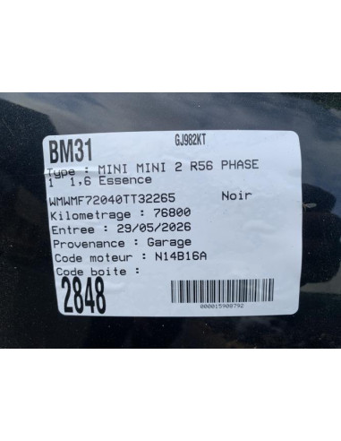Support de boite MINI MINI 2 R56 PHASE 1 Essence