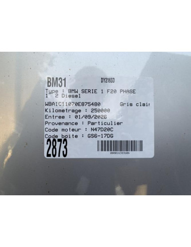 Capteur aide au stationnement BMW SERIE 1 F20 PHASE 1 Diesel