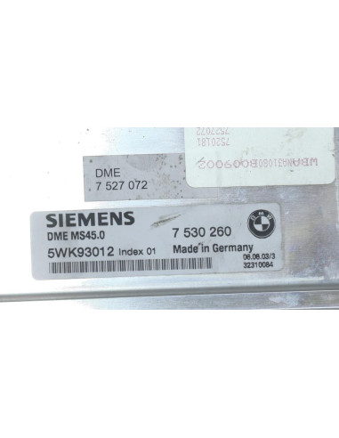 Calculateur moteur BMW SERIE 5 E60 PHASE 1 Essence