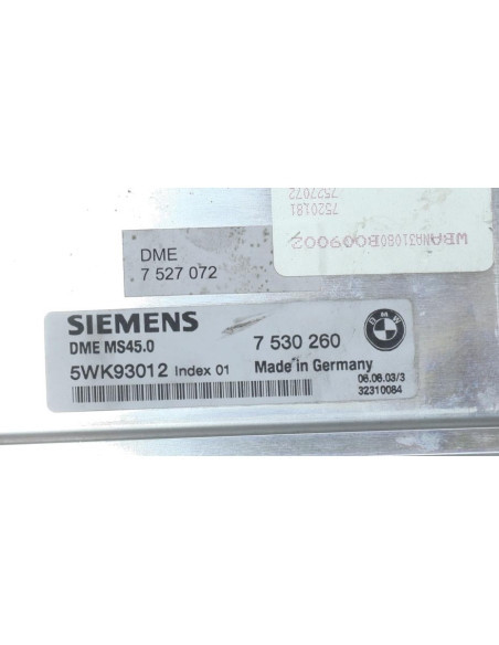 Calculateur moteur BMW SERIE 5 E60 PHASE 1 Essence