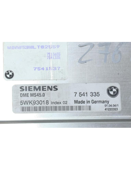 Calculateur moteur BMW Z4 E85 ROADSTER PHASE 1 CABRIOLET Essence