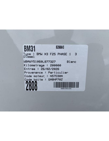 Capteur aide au stationnement BMW X3 F25 PHASE 1 Diesel