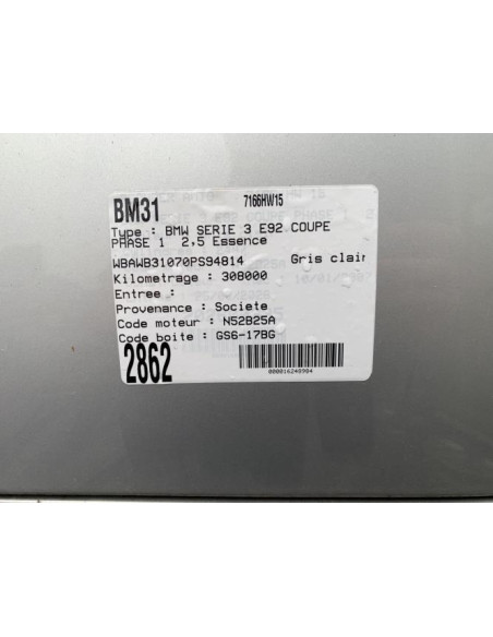Durite BMW SERIE 3 E92 COUPE PHASE 1 Essence