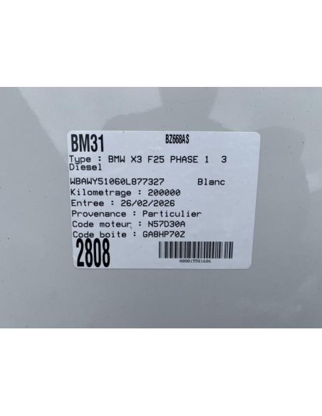 Pont avant complet BMW X3 F25 PHASE 1 Diesel