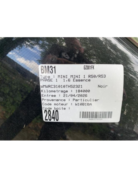 Calculateur MINI MINI 1 R50/R53 PHASE 1 Essence