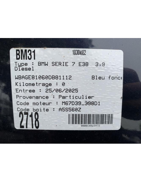 Calculateur BMW SERIE 7 E38 Diesel
