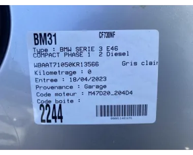 Marche pieds BMW SERIE 3 E46 COMPACT PHASE 1 Diesel