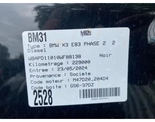 Joint de porte BMW X3 E83 PHASE 2 Diesel