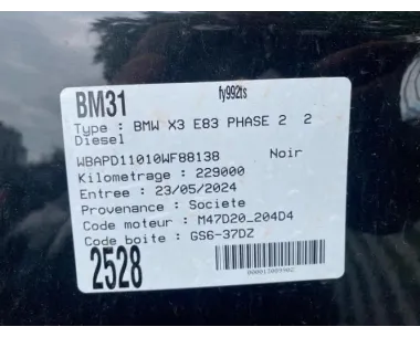 Repetiteur clignotant avant gauche (Feux) BMW X3 E83 PHASE 2 Diesel