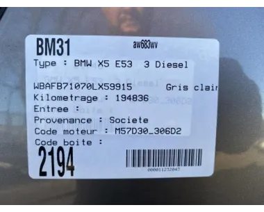Bouton/Interrupteur BMW X5 E53 Diesel