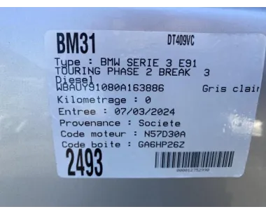 Cric BMW SERIE 3 E91 TOURING PHASE 2 BREAK Diesel