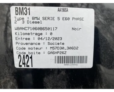 Tuyau de climatisation BMW SERIE 5 E60 PHASE 1 