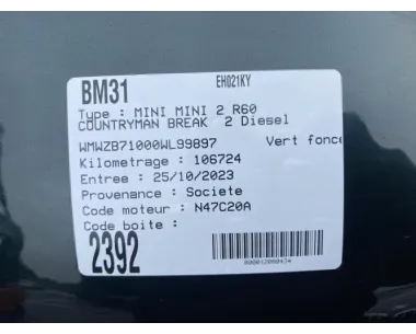 Bouton/Interrupteur MINI MINI 2 R60 COUNTRYMAN BREAK Diesel